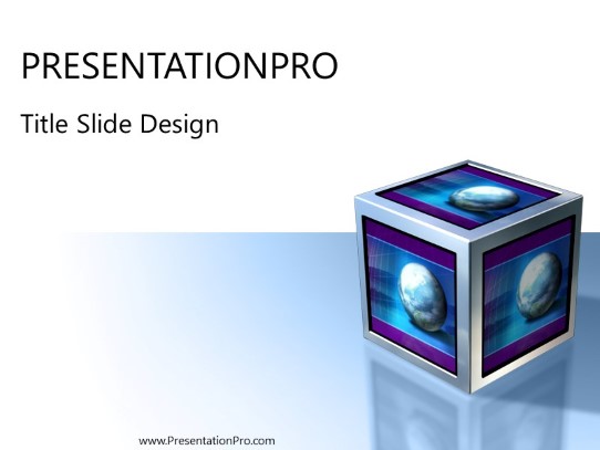 Windowscube PowerPoint Template title slide design