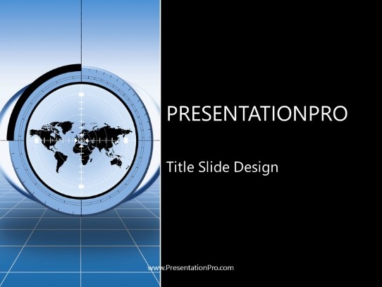 World View PowerPoint Template title slide design