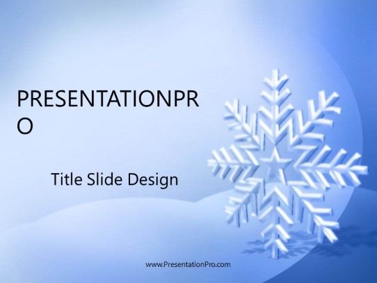 Bluefrost PowerPoint Template title slide design