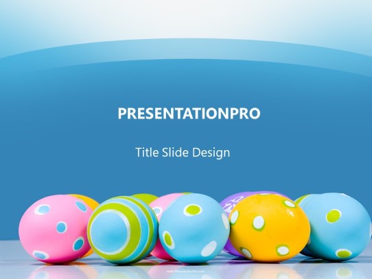 Brilliant Eggs PowerPoint Template title slide design