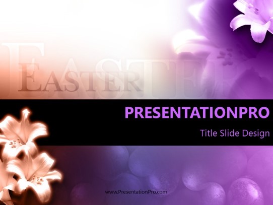Easterly PowerPoint Template title slide design