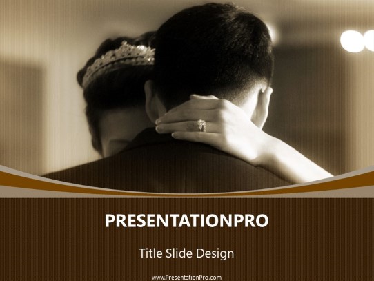 First Dance PowerPoint Template title slide design