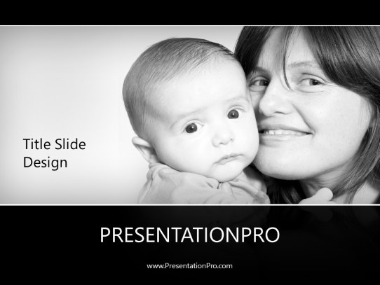 Mothers Day 2 PowerPoint Template title slide design