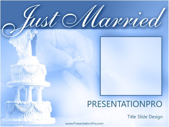 Wedding PowerPoint Template title slide design
