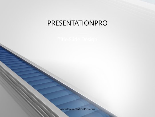 Production Line PowerPoint Template title slide design
