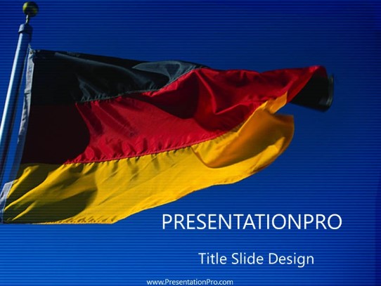 Germany PowerPoint Template title slide design