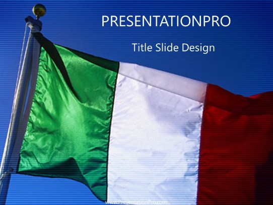 Italy PowerPoint Template title slide design