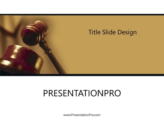 Case Closed PowerPoint Template title slide design