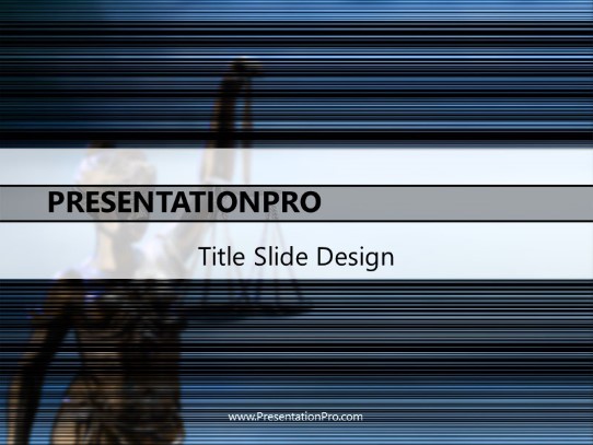 Jurisprudence PowerPoint Template title slide design