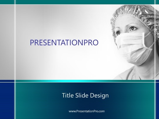 Masked Doctor PowerPoint Template title slide design