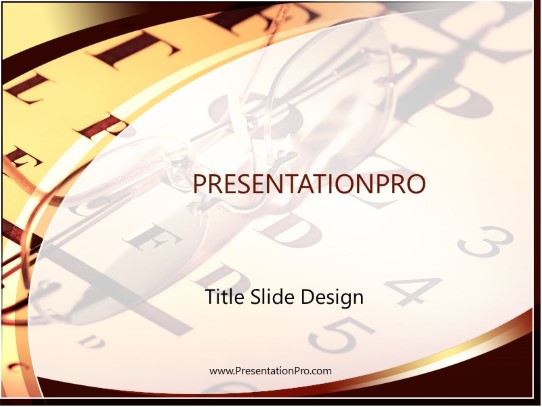 Eye Chart PowerPoint Template title slide design