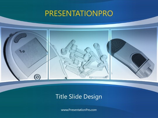 Medical Tools PowerPoint Template title slide design