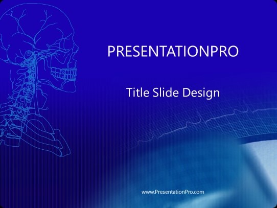 Bluhead PowerPoint Template title slide design