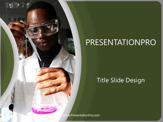 Busy Laboratory PowerPoint Template title slide design