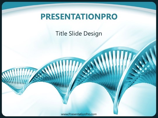 Dna Abstractl PowerPoint Template title slide design