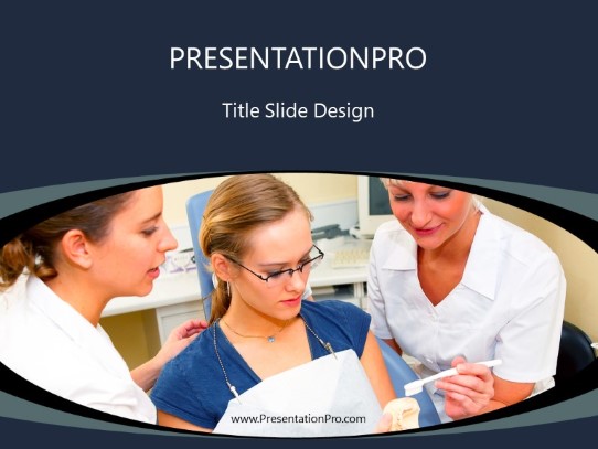 Dental Visit PowerPoint Template title slide design