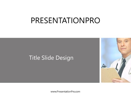 Doc PowerPoint Template title slide design