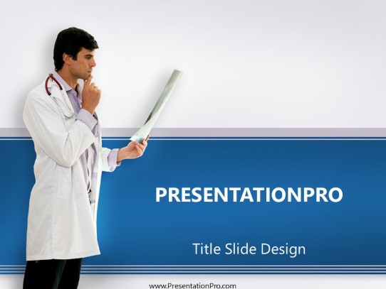 Doctor Review PowerPoint Template title slide design