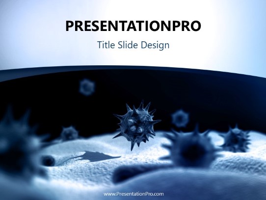 Dust PowerPoint Template title slide design
