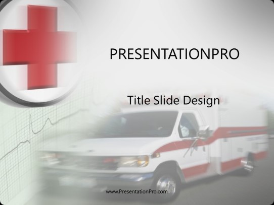 Emergency PowerPoint Template title slide design
