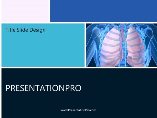 Human Lungs PowerPoint Template title slide design