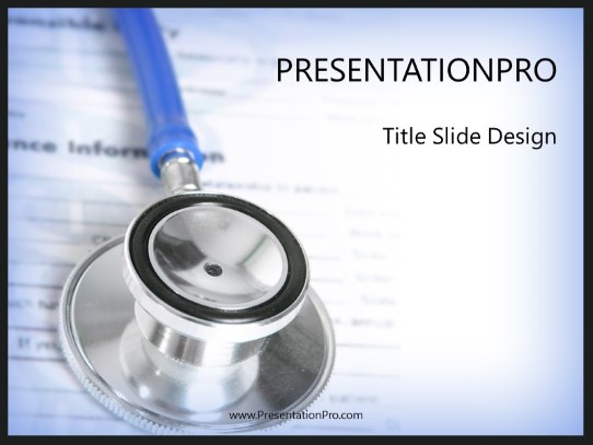 Insurance Scope PowerPoint Template title slide design