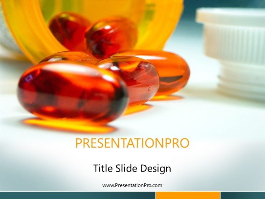 Medication PowerPoint Template title slide design
