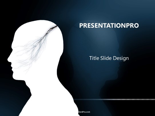 Mind Storm PowerPoint Template title slide design