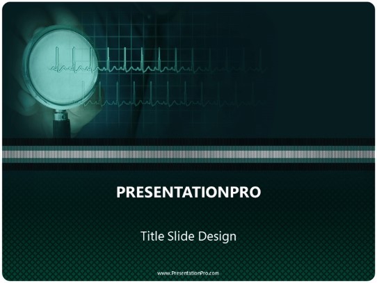 Pulse Read PowerPoint Template title slide design