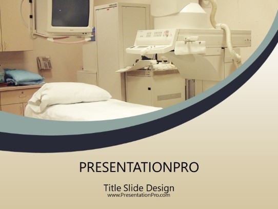 Radiology Exam PowerPoint Template title slide design