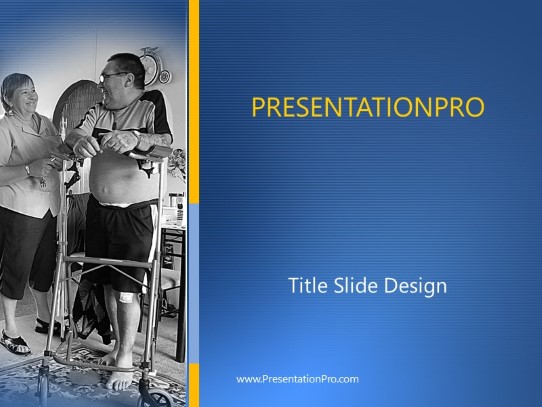 Rehabilitation PowerPoint Template title slide design