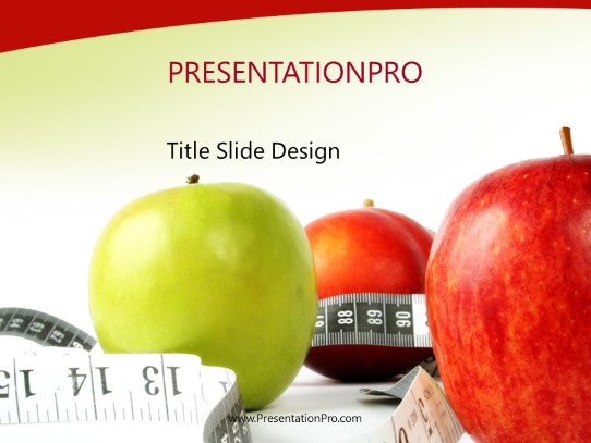 Trim Apples PowerPoint Template title slide design