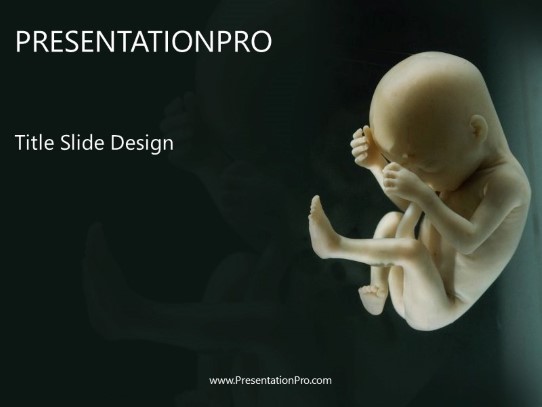Unborn PowerPoint Template title slide design