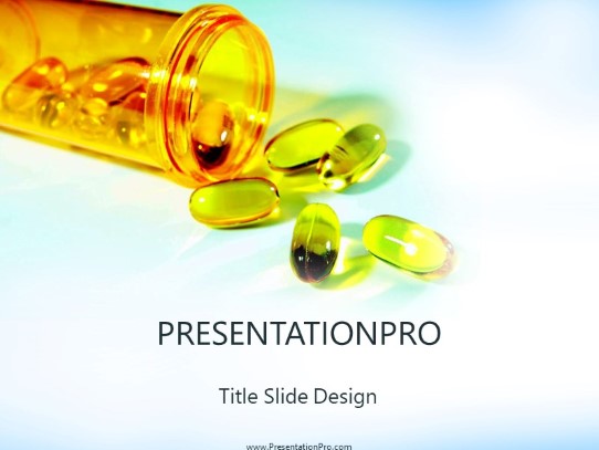 Vitamin E PowerPoint Template title slide design