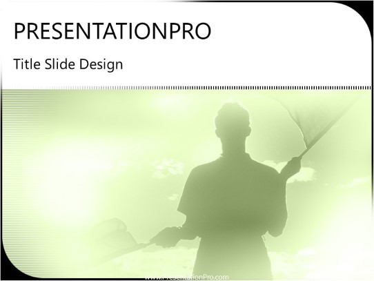 Landing PowerPoint Template title slide design