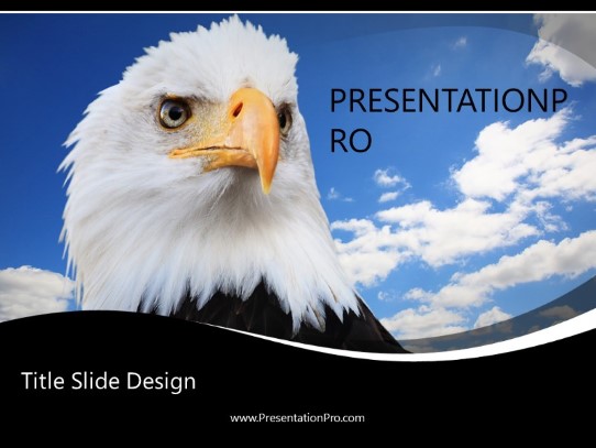 Eagle Eye PowerPoint Template title slide design