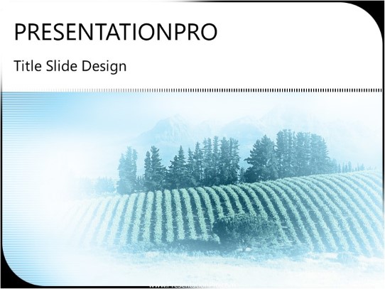 Napa PowerPoint Template title slide design