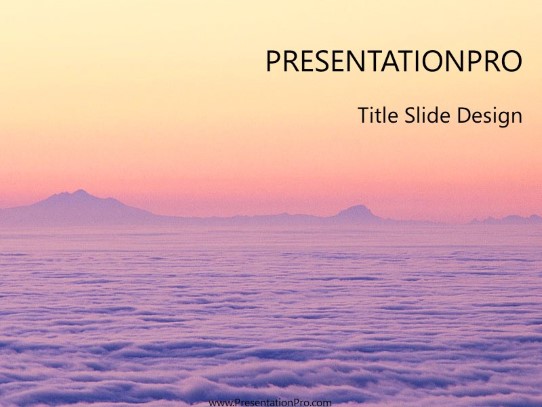 Nature01 PowerPoint Template title slide design