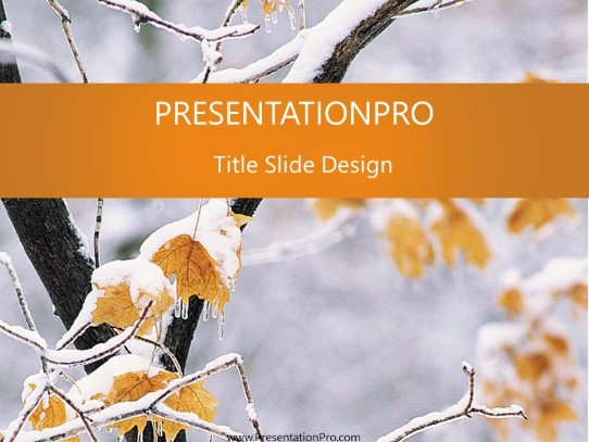 Nature04 PowerPoint Template title slide design