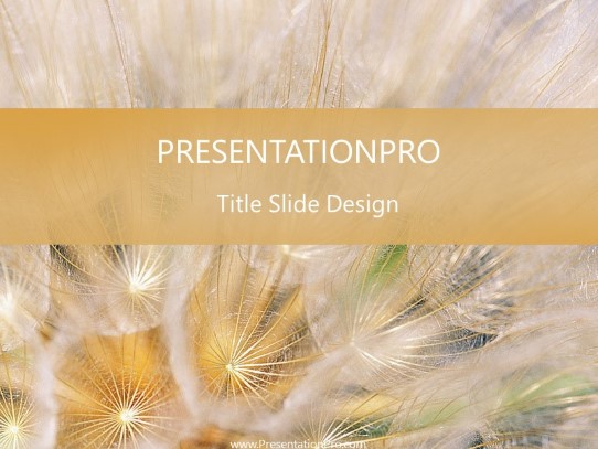 Nature07 PowerPoint Template title slide design