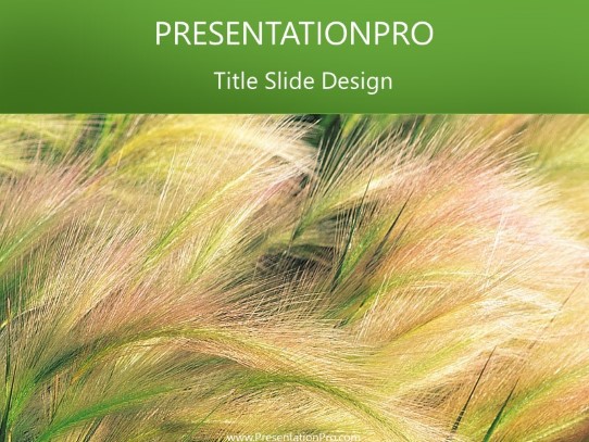 Nature12 PowerPoint Template title slide design