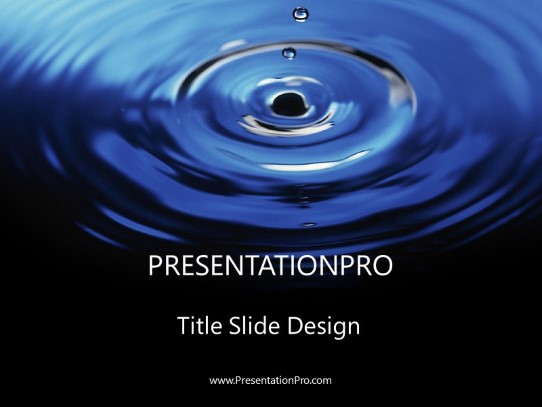 Splash PowerPoint Template title slide design