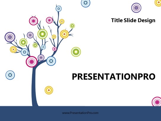 Symbolic Tree PowerPoint Template title slide design