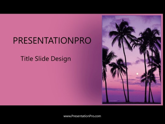 Tropical03 PowerPoint Template title slide design