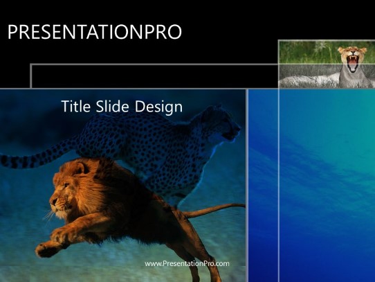 Wild Wild PowerPoint Template title slide design