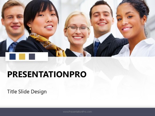 Ready Set To Go PowerPoint Template title slide design