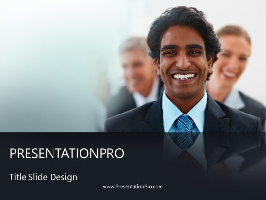 team leader PowerPoint Template title slide design