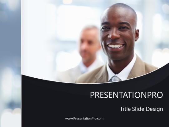 Team Leader 01 PowerPoint Template title slide design