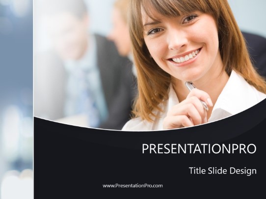 Team Leader 02 PowerPoint Template title slide design