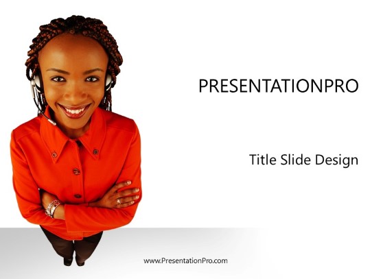 Can I Help You PowerPoint Template title slide design